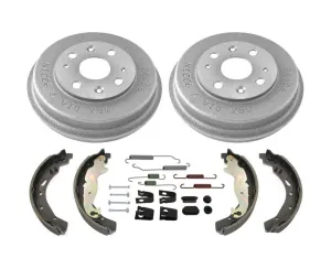 100% Brand New Rear Drums Brake Shoes & Springs Kit 4pc for Mazda 2 11-15