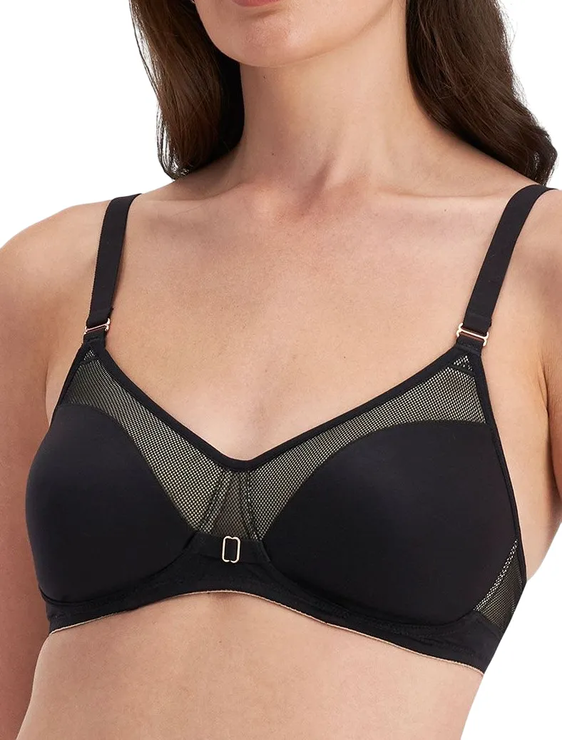 2 x Berlei Womens Post Surgery Mesh Black Bra