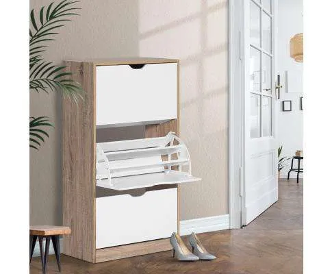 36 Pairs Shoe Cabinet Rack Organiser Storage Shelf Wooden