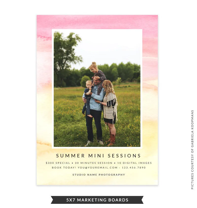 5x7 Summer Marketing Board | Brush of Sunlight