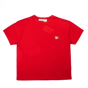 Abc 123. Lightweight S/S Pocket Tee (Garnet Red)