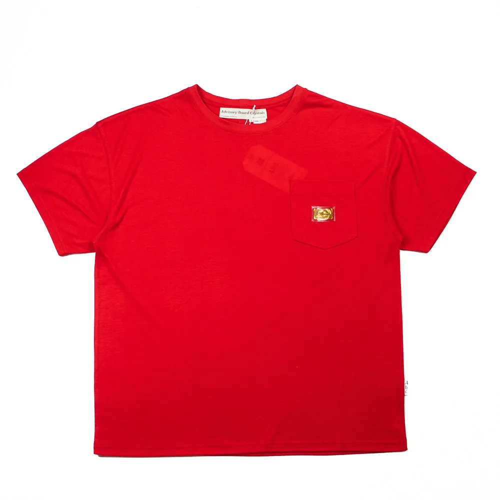 Abc 123. Lightweight S/S Pocket Tee (Garnet Red)