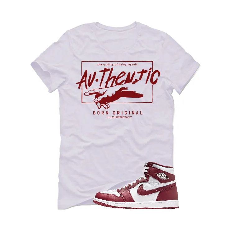 Air Jordan 1 High OG “Team Red” | illcurrency White T-Shirt (Authentic)