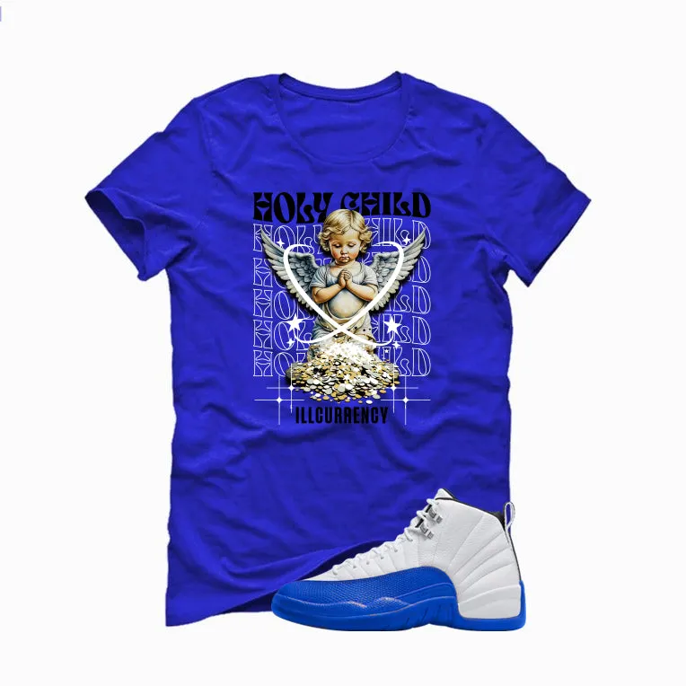 Air Jordan 12 Blueberry Royal Blue T-Shirt (Holy Child)| illcurrency