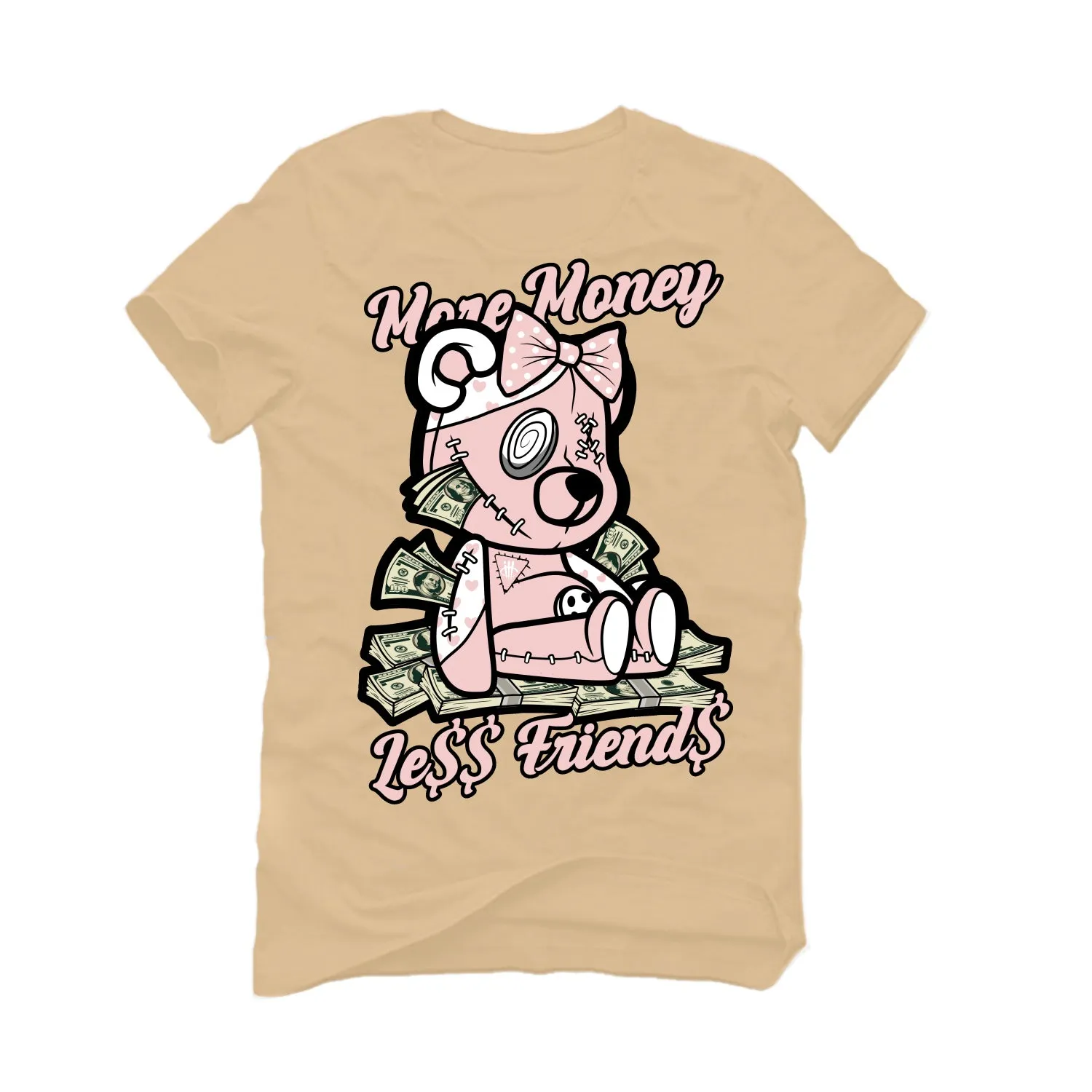 Air Jordan 3 WMNS “Neapolitan” | illcurrency Tan T-Shirt (more money less friend)