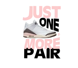 Air Jordan 3 WMNS “Neapolitan” | illcurrency White T-Shirt (JUST ONE MORE PAIR)