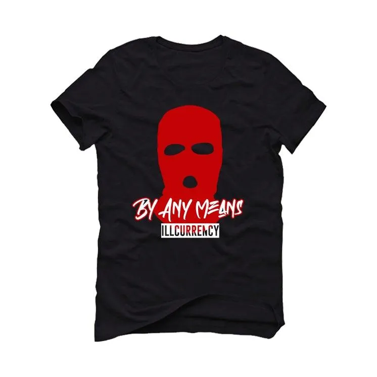 Air Jordan 4 “Red Thunder” Black T-Shirt (By Any Means)