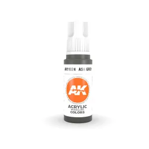 AK Interactive - 3 Gen Acrylics - Ash Grey 17ml