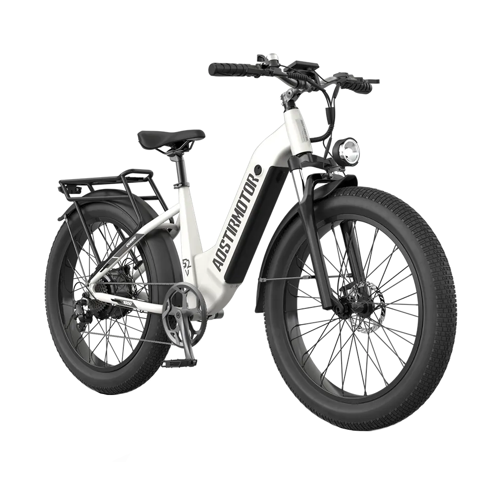 Aostirmotor 52V All-Terrain Electric Bike Queen | 1000W Brushless Motor | 52V 15Ah Lithium-Ion Battery | 330 lbs