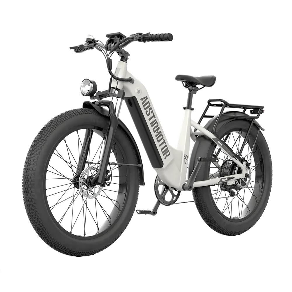 Aostirmotor 52V All-Terrain Electric Bike Queen | 1000W Brushless Motor | 52V 15Ah Lithium-Ion Battery | 330 lbs