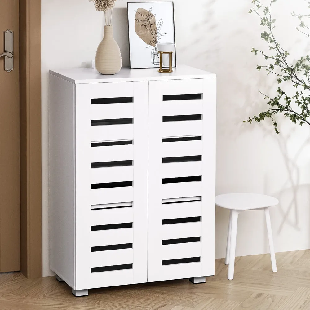 Artiss Shoe Rack Storage Cabinet 20 Pairs 5-tier White Alster