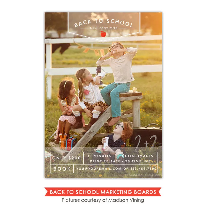 Back to School Marketing board | School friends