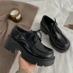 binfenxie Japanese School Uniform Jk Student Shoes Girls Women Kawaii Lolita Soft Sister Round Toe Platform low Heel shoes Mary Jane Shoes