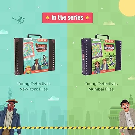 Bloomingo Pretend Play Kit-Young Detective New York Files:Become a Detective & Solve Thrilling Mysteries in Newyork;