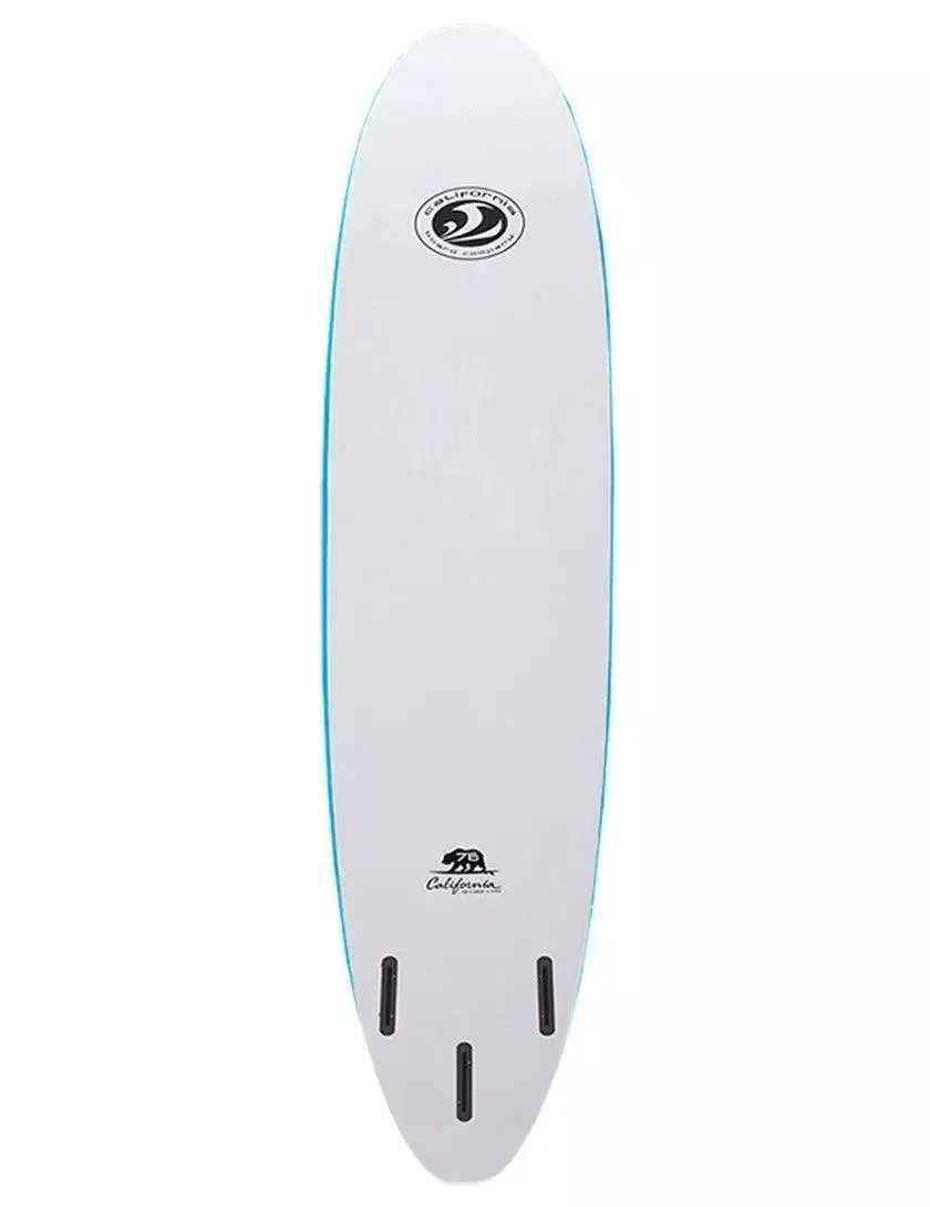 California Board Company Mini Mal 7ft 6 Soft Surfboard - Blue