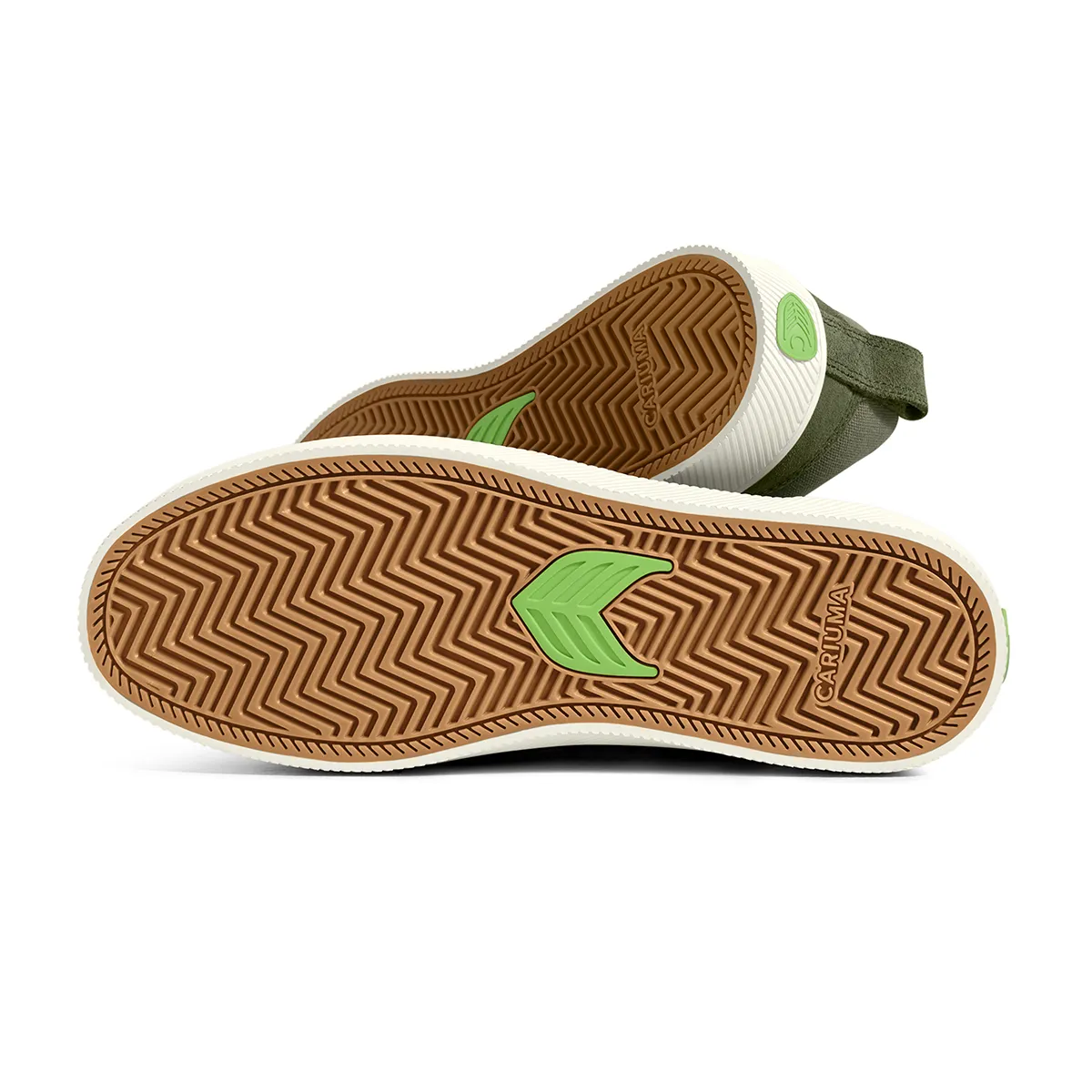 CARIUMA Slip-On Pro Bronze Green Suede Sneaker Womens