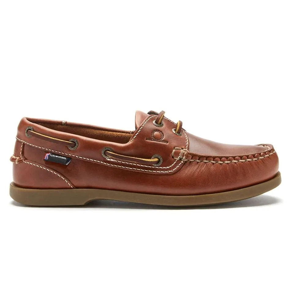 CHATHAM Ladies Deck II G2 Leather Boat Shoes - Chestnut