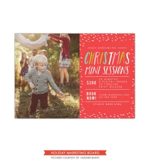 Christmas Marketing board | Colorful Christmas minis