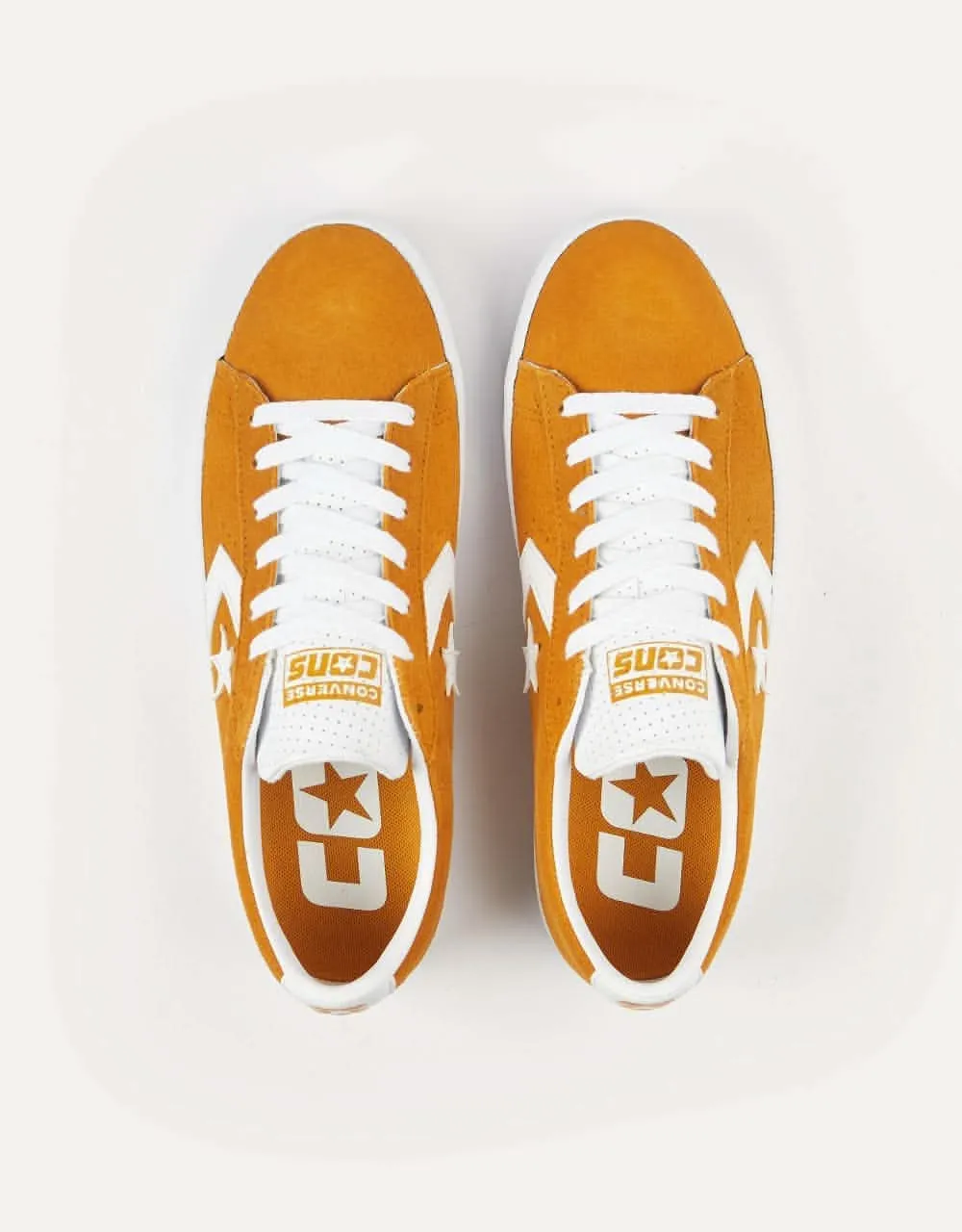 Converse PL Vulc Pro Ox Summer Skate Shoes - Golden Sundial/White/White