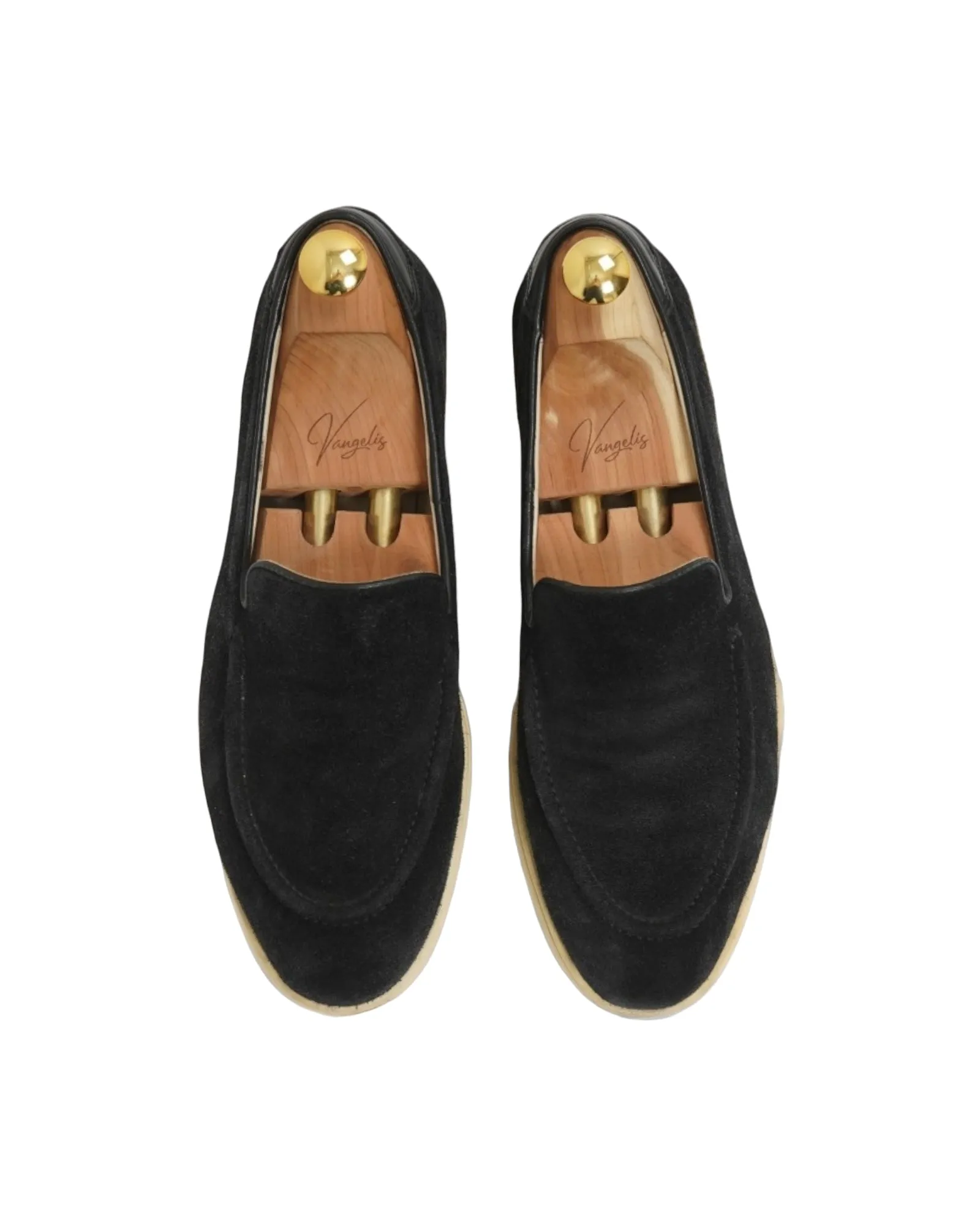 C.QP - Navy Suede Slippers UK 7 / EU 41