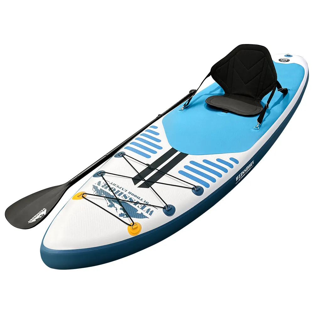 Drop-stitch Inflatable SUP Paddle Board with Kayak Seat - Weisshorn