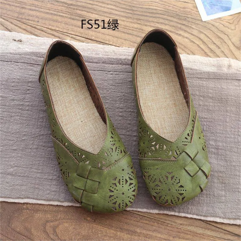 Flat Bottom Comfort Hollow Shallow Mouth Women's Shoes