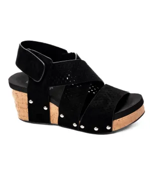 Guilty Pleasure in Black Faux Suede by Corkys