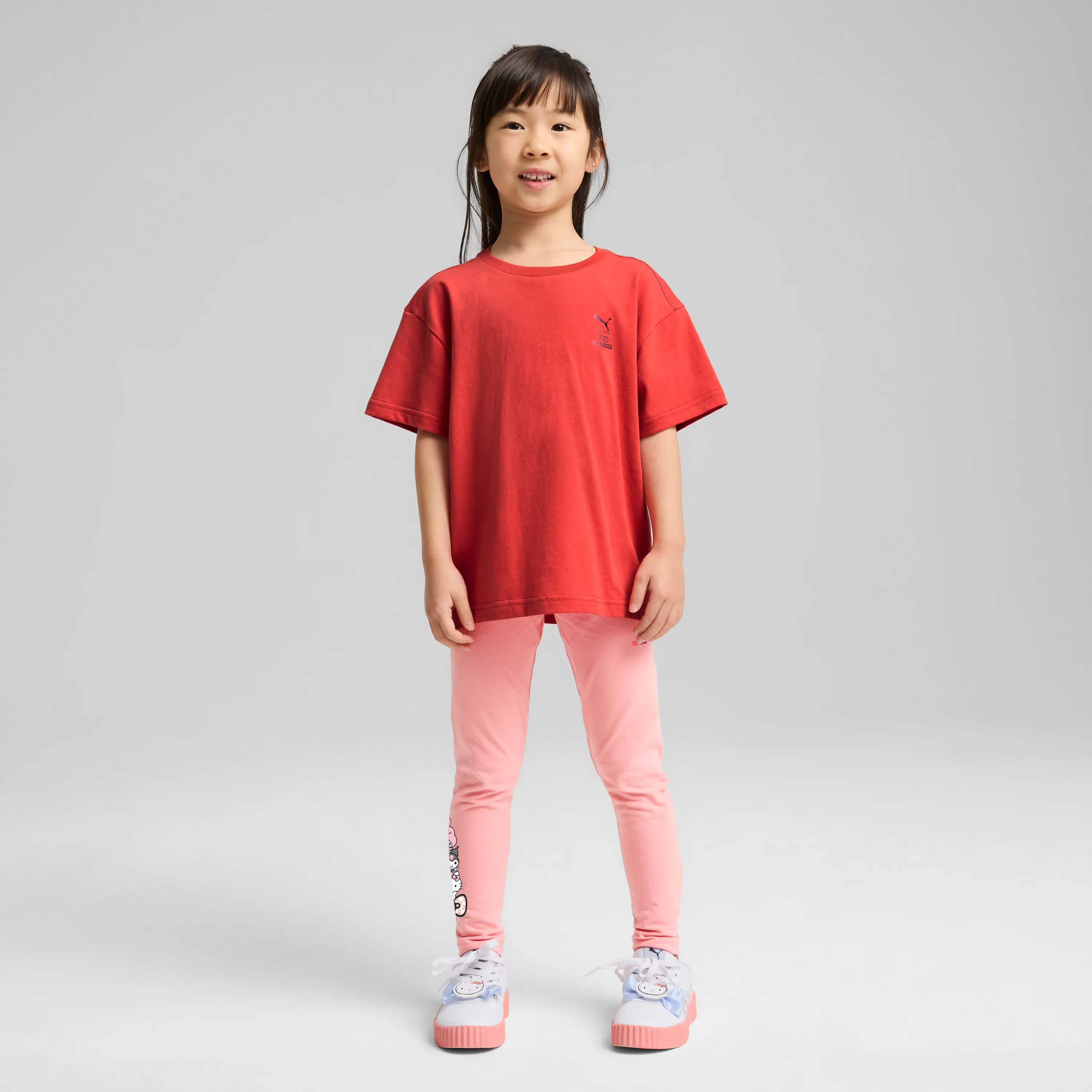 Hello Kitty and Friends x PUMA Kids Relaxed Graphic Tee (Red Fire)