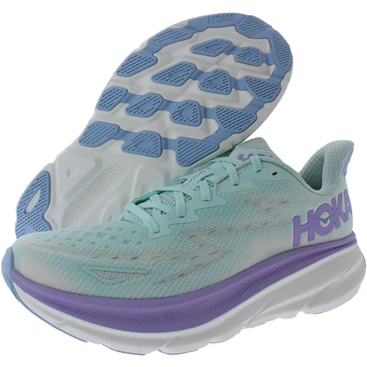 Hoka One One Womens Clifton 9 Performance Fitness Running Shoes