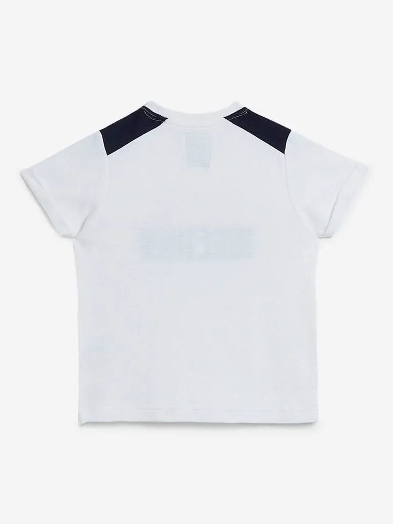 HOP Kids White Text Design T-Shirt