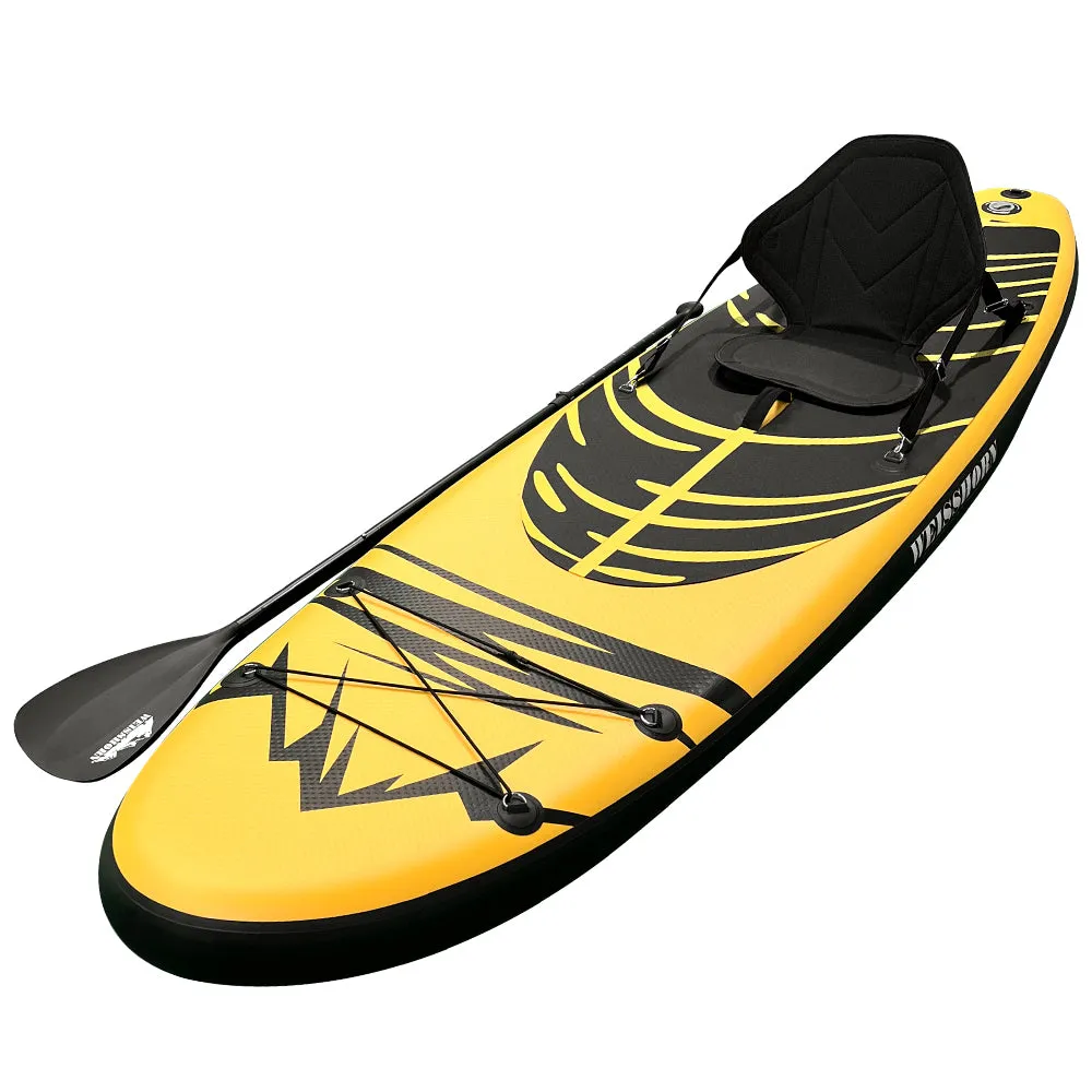 Inflatable 10.6ft Paddle Board Kayak Combo, 150kg Cap - Weisshorn