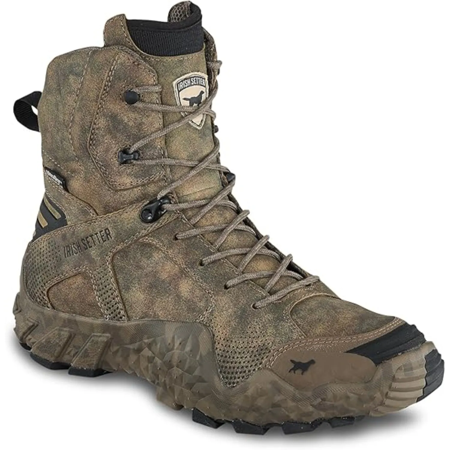 Irish Setter 2815 VaprTrek Men's 8" Waterproof Hunting Boot, Earth Field Camo (P), 9.5 EE (Wide)