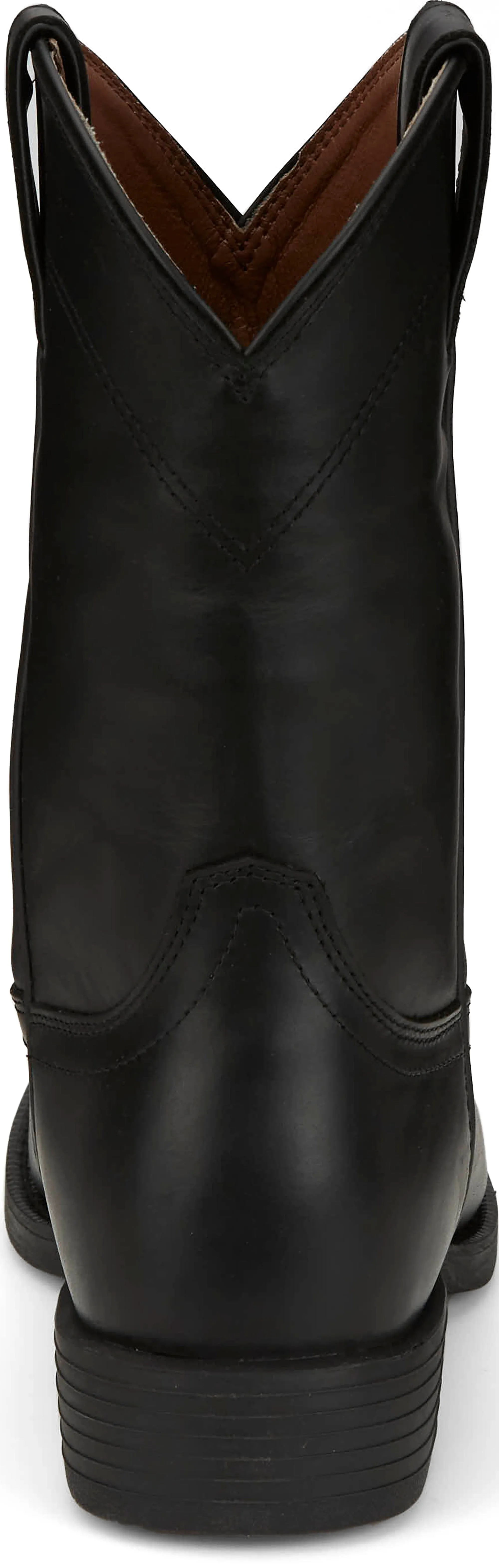 Justin Men's Stampede Kilgore Jet Black Round Toe Roper Boots SE7500