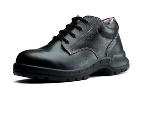 KING'S Low Cut Black Leather Laced Safety Shoe | Model : KWS701, UK Sizes : #05(39) - #12(46)