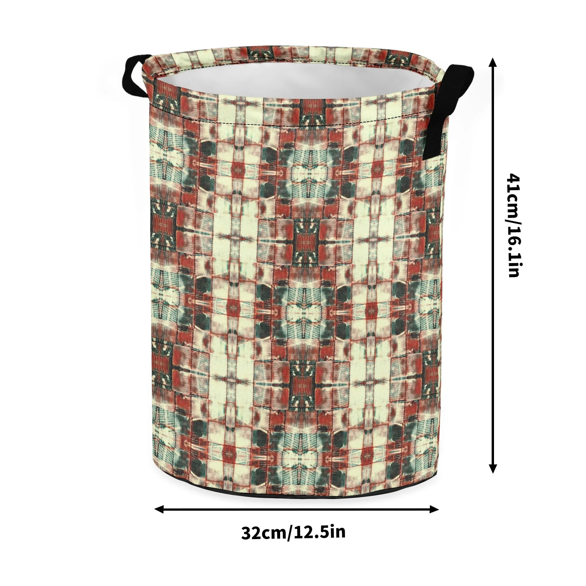 Laundry Basket/ Storage Bag - "Square Dance"