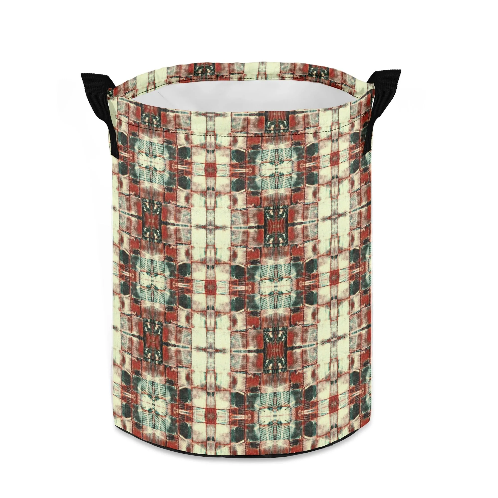 Laundry Basket/ Storage Bag - "Square Dance"