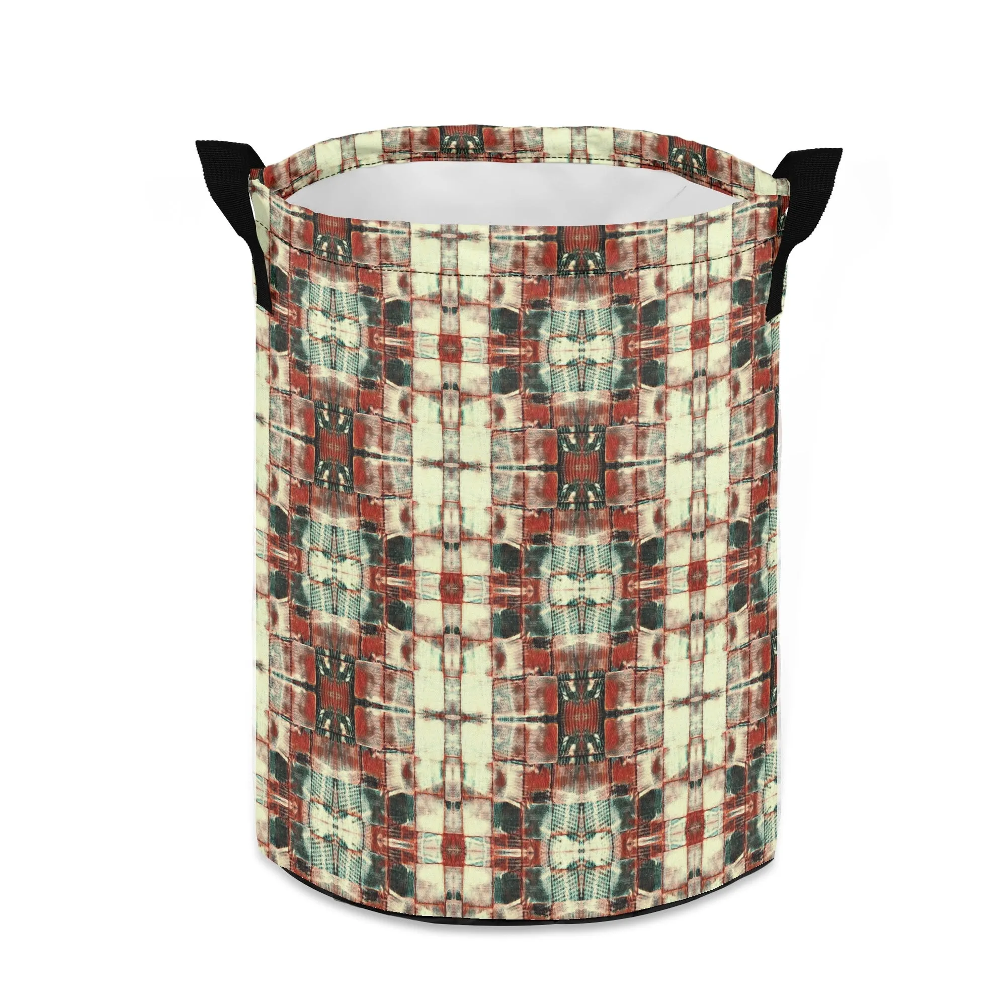 Laundry Basket/ Storage Bag - "Square Dance"