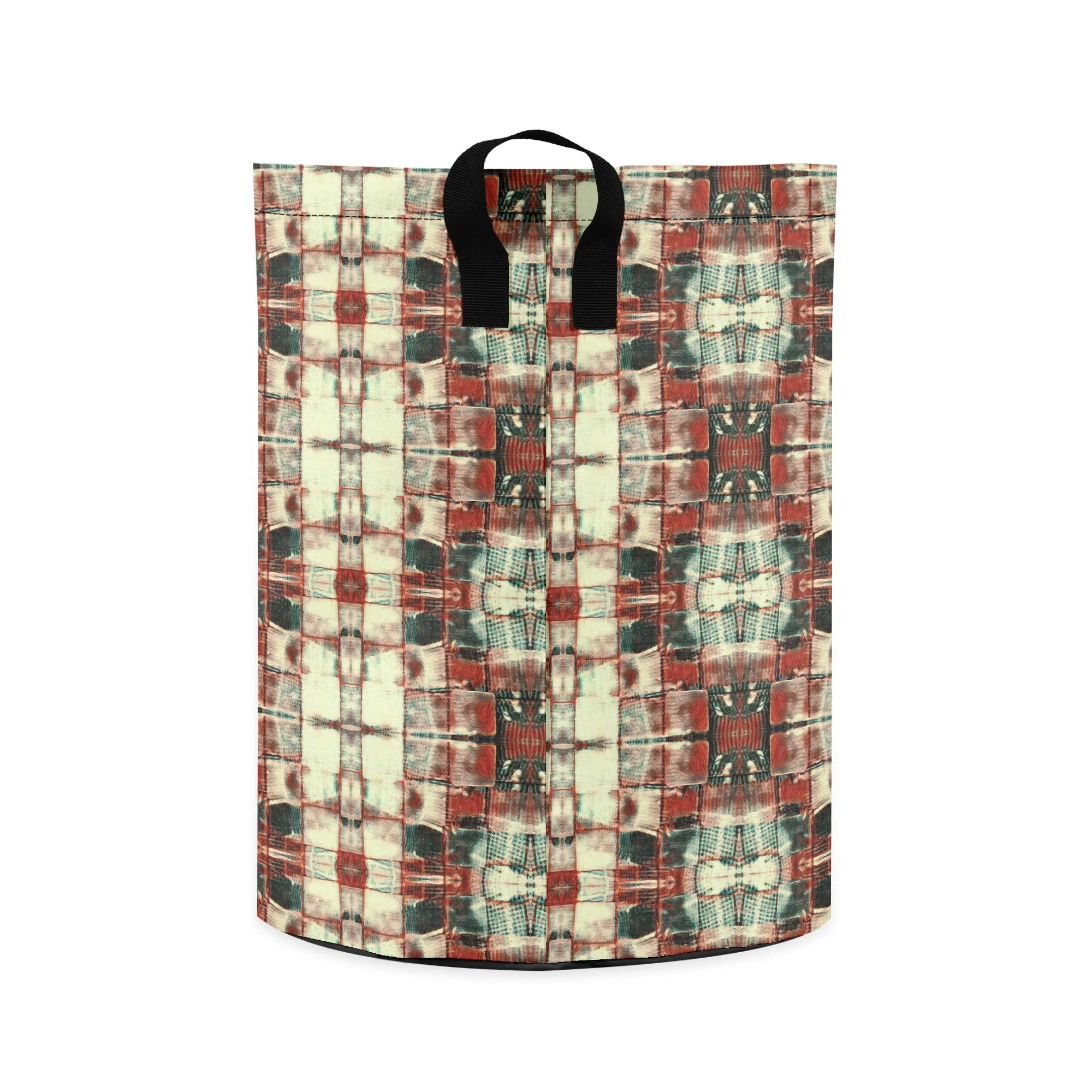 Laundry Basket/ Storage Bag - "Square Dance"