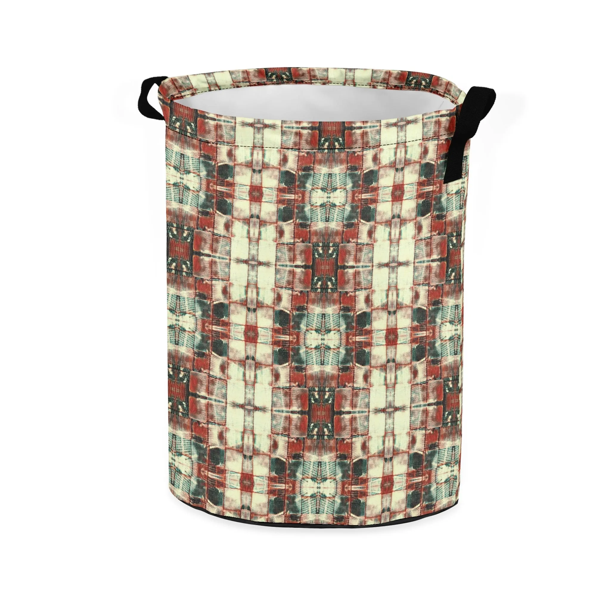 Laundry Basket/ Storage Bag - "Square Dance"