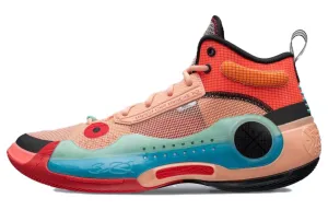 Li Ning Wow 10 Basketball sneakers, red/multicolor