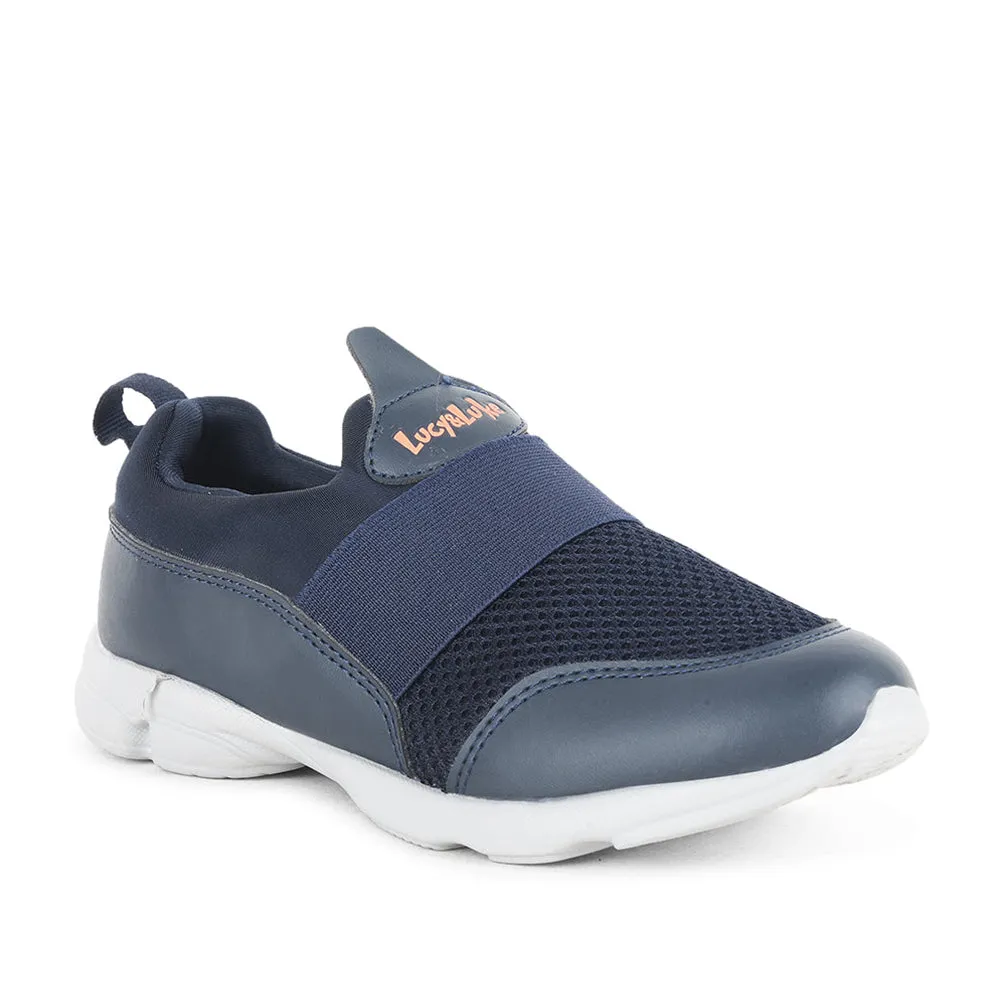 Lucy & Luke by Liberty Kids KSN-51 N.Blue Casual Non Lacing Shoes