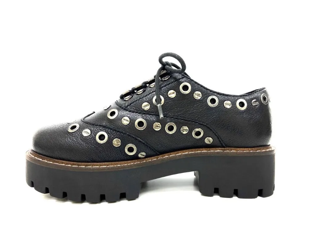 Lucy Black 1990's Lace up Shoe