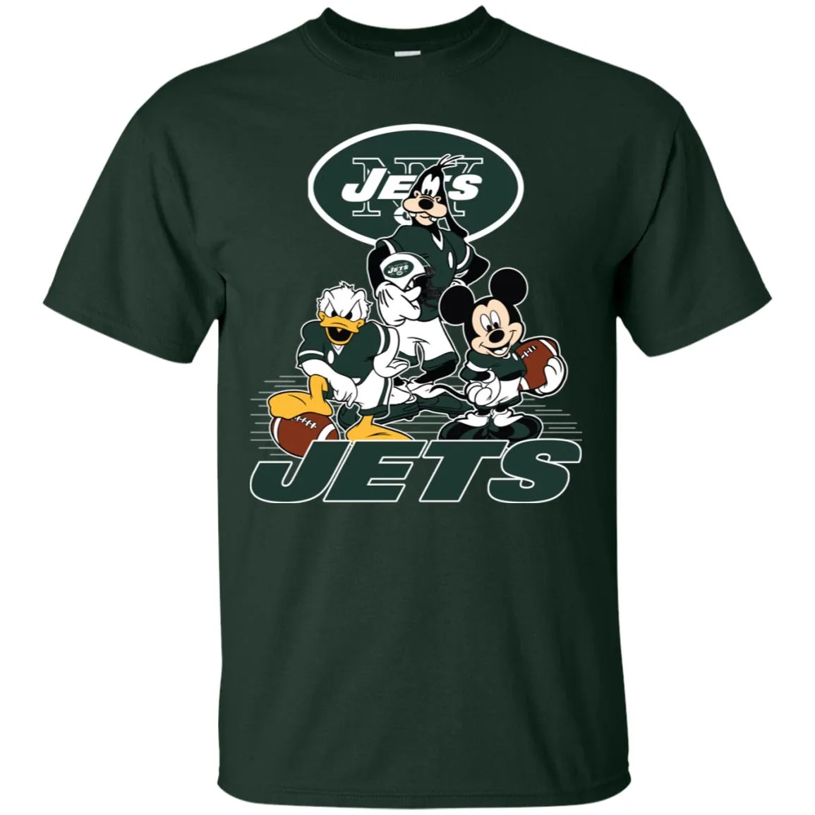 Mickey Mouse New York Jets American Football Nfl Sports Shirt