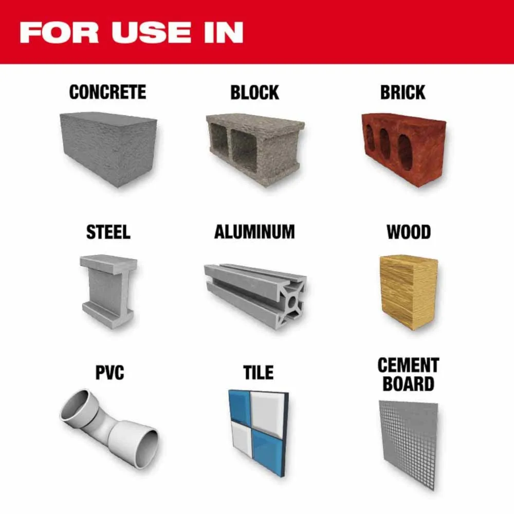 Milwaukee 48-20-8886 1/4" x 4" x 6" SHOCKWAVE Impact Duty Carbide Multi-Material Drill Bit