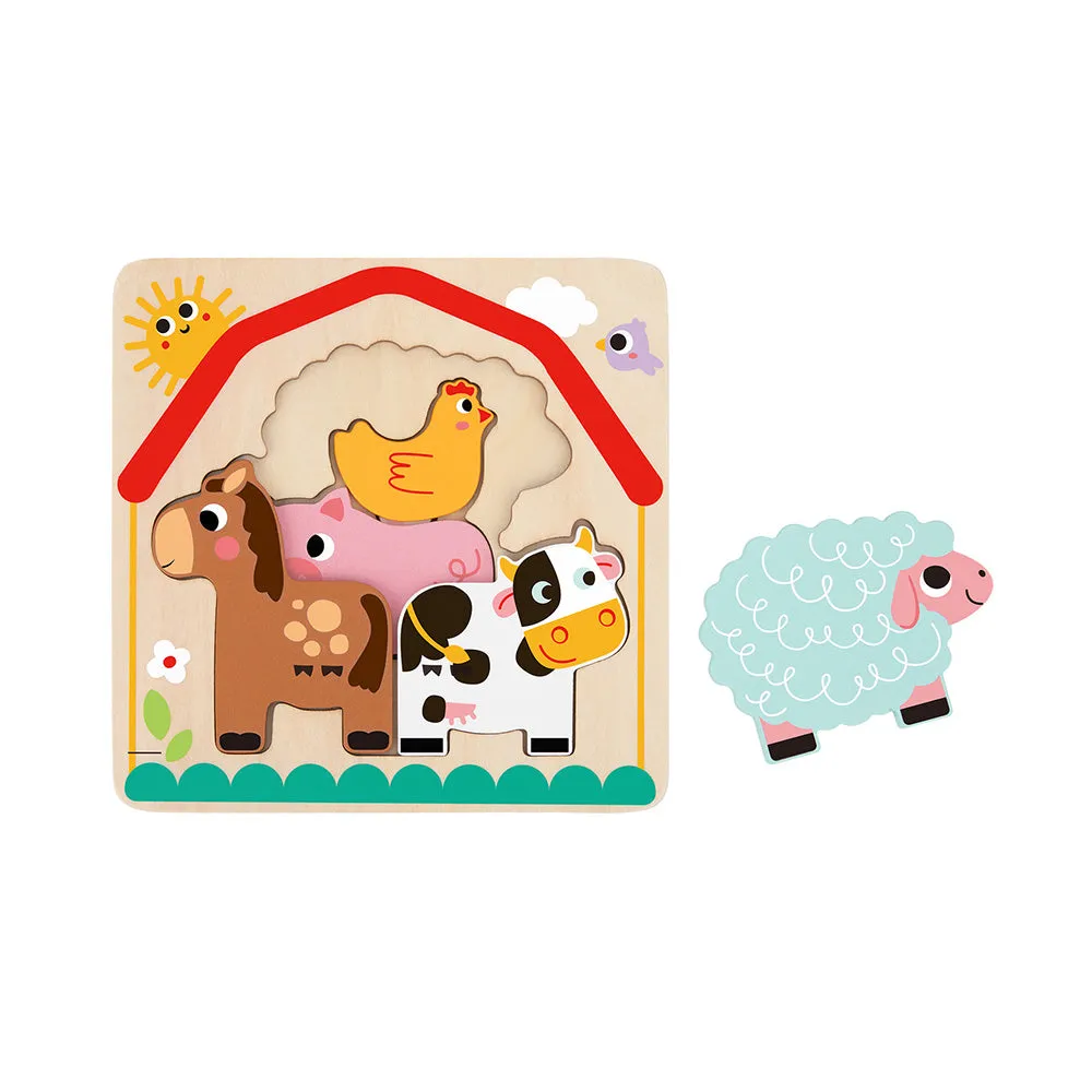 Multi-layered Farm Puzzle 7pc