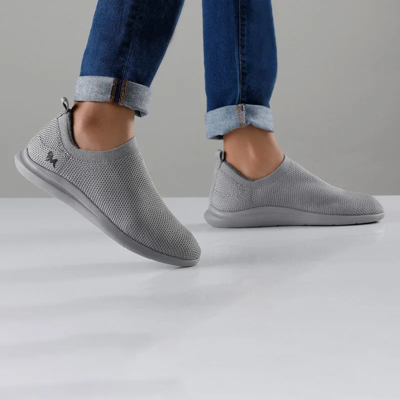 Neeman's ReLive Knit Slip On Sneakers | Titan Grey | Light-Weight & Comfortable