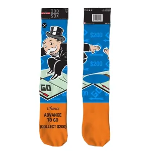 Odd Sox Men's Crew Socks - Advance to Go (Monopoly)