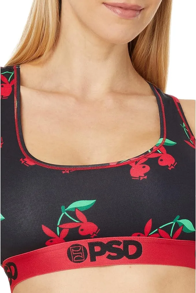 PSD Women's Playboy Cherries Modal Sports Bra