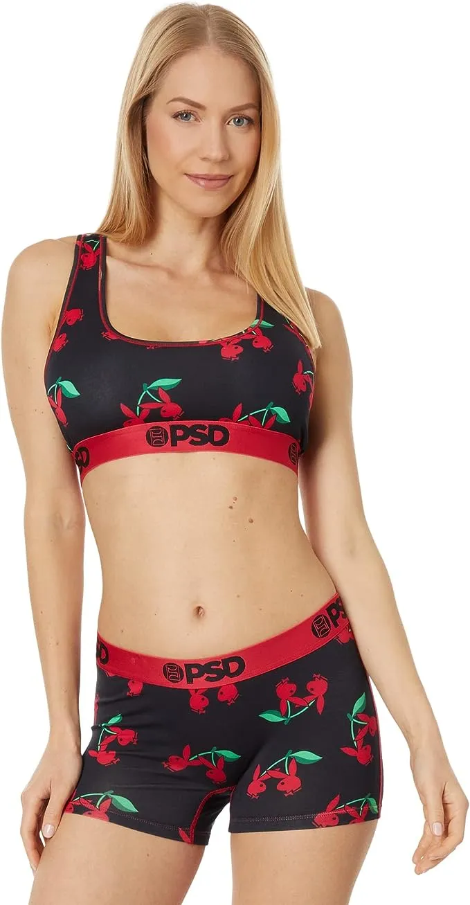 PSD Women's Playboy Cherries Modal Sports Bra