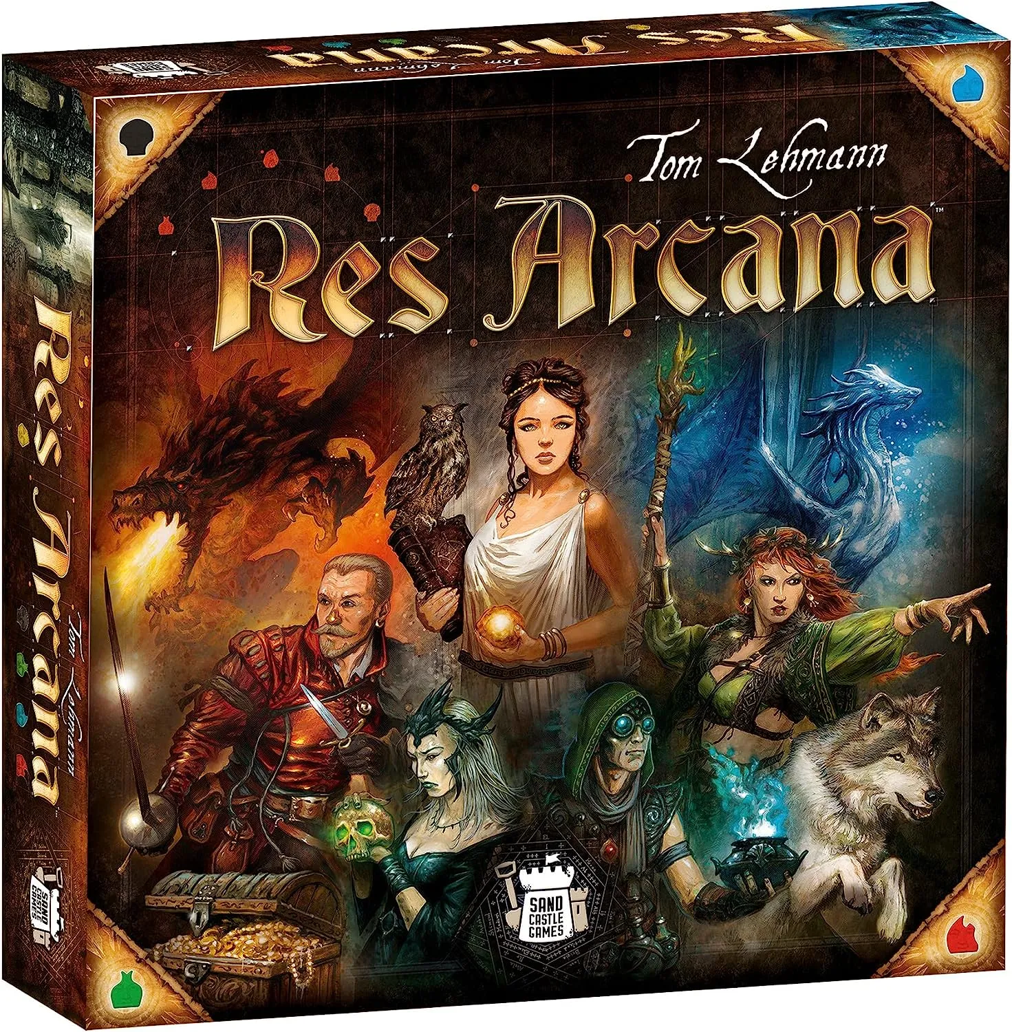 Res Arcana Board Game - Mages, Magic & Monuments! Fantasy Adventure for Kids & Adults